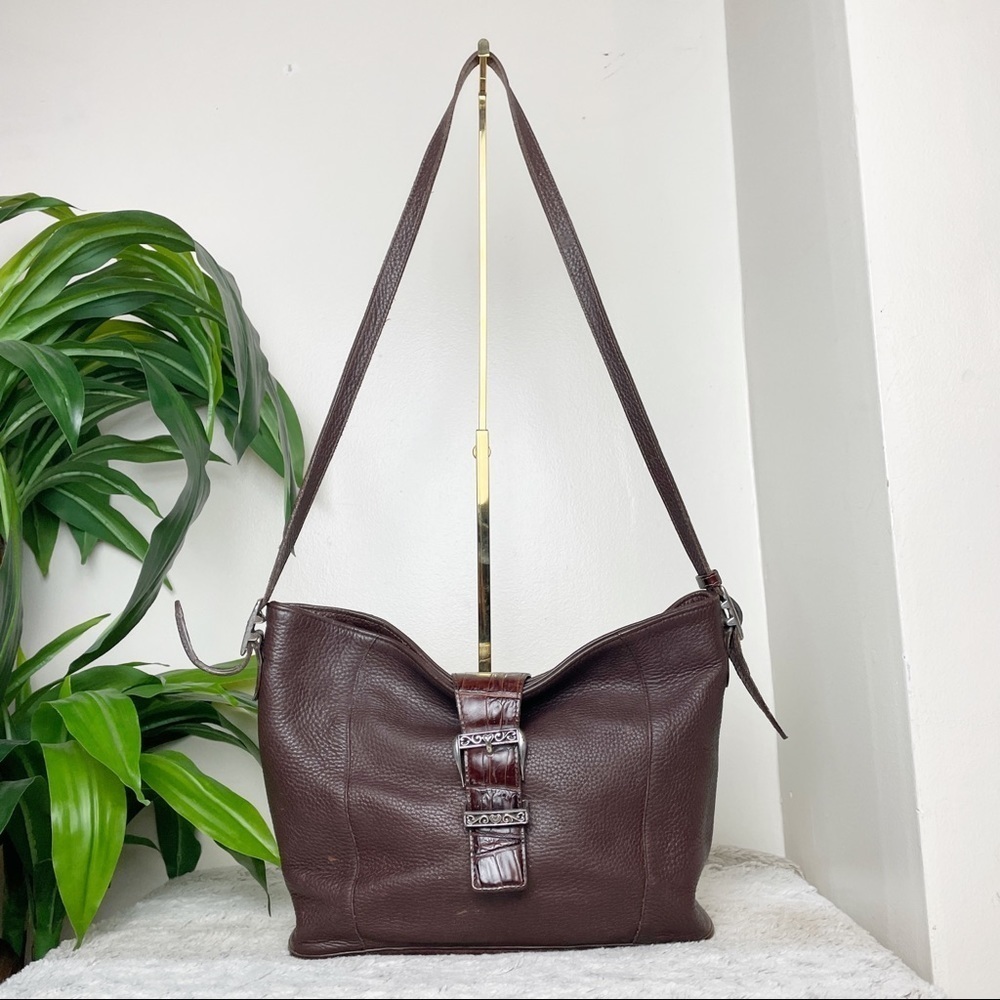 Brighton Brown Pebble leather handbag